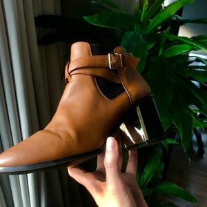 Faux Leather Heeled Boots 🌉